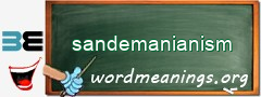 WordMeaning blackboard for sandemanianism